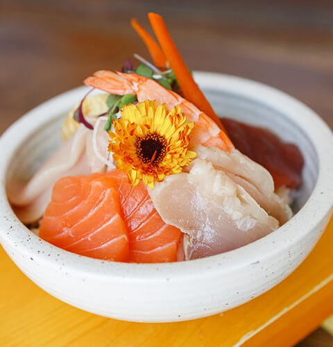 A bowl of carefully plated food