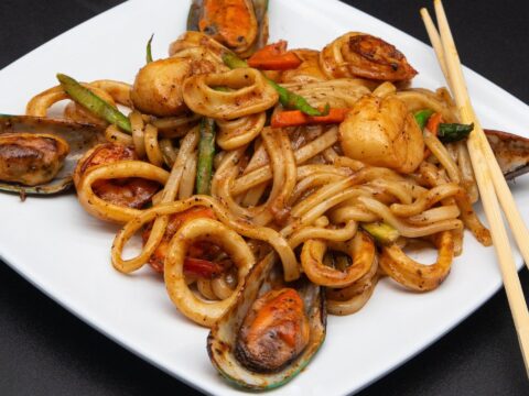 Haruka Pan Fried Seafood Udon
