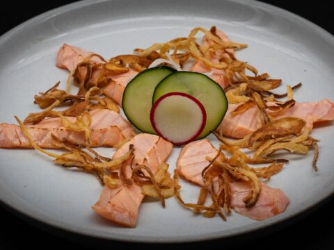 Seared Salmon Usuzukuri